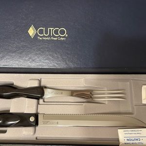 Stainless steel carving set